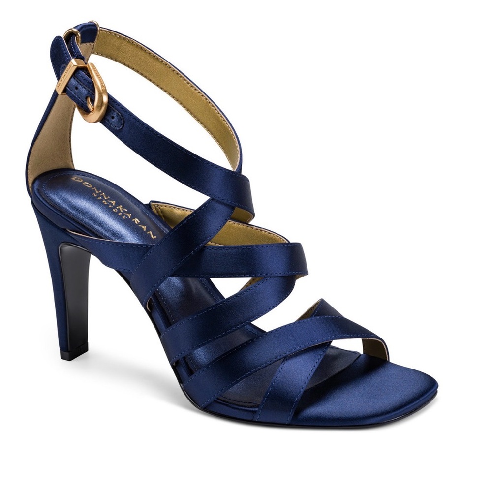 Donna Karan Women's Briarrose Evening Multi Strap Dress Sandals. 8. Nightfall